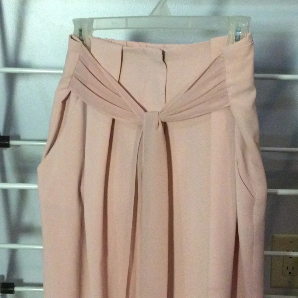 Clarte Pink Chiffon Pants - Picture 3 of 10